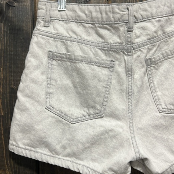 Zara Wrap Shorts Skort M Light Denim Side Zip Button Skirt Look Casual Trendy - Picture 6 of 10